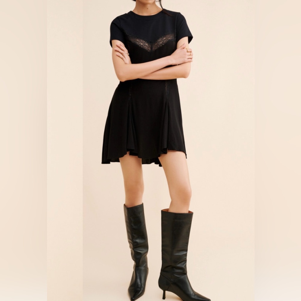 Free People Cruz Mini Dress Black Size 2